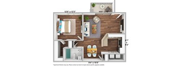 one bedroom 730sqft