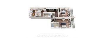 a floor plan of a house with a bedroom and a living room