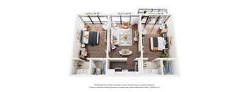 a 1 bedroom floorplan is shown in this image