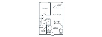 A black and white image of a house floor plan.