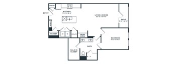 A black and white image of a house floor plan.