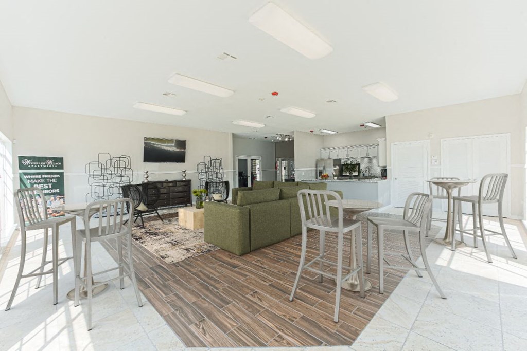 living room and dining area in west houston luxury apartments