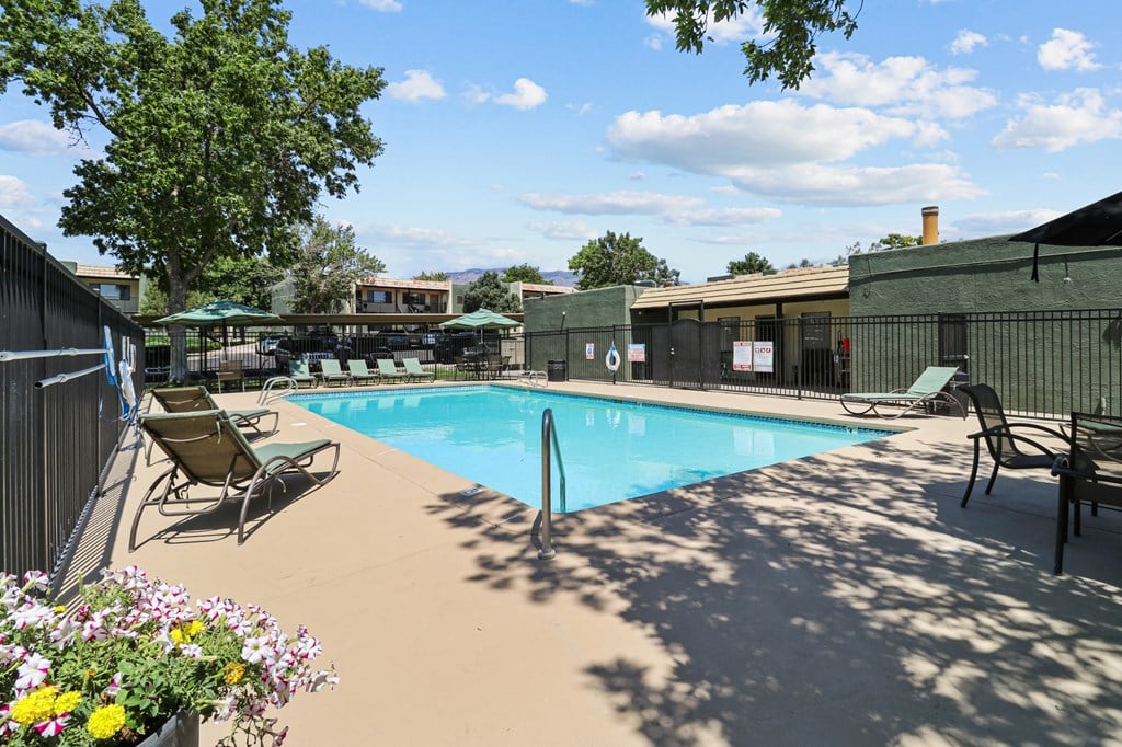 the swimming pool at our crossings apartments