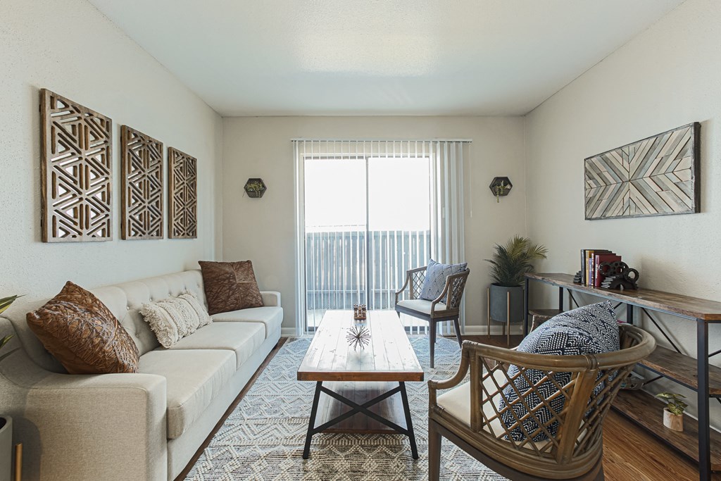 Living Room With Oversized Windows  at Cashel Springs, Houston, TX, 77069