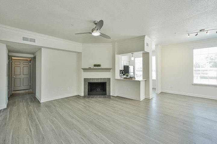 fireplace in the living room