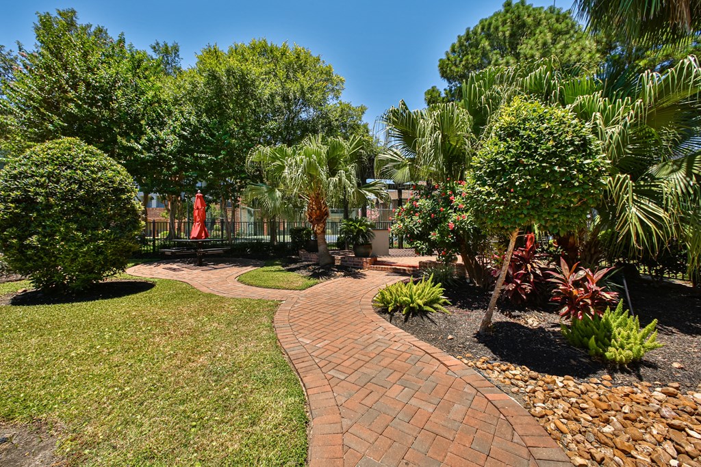 walk area around the garden section