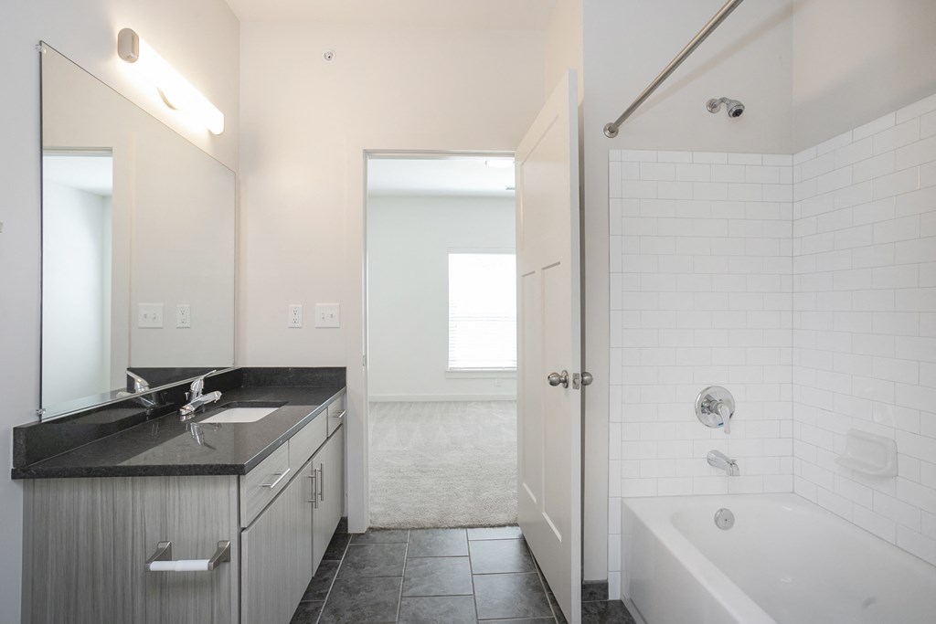 a bathroom with a sink and a bathtub