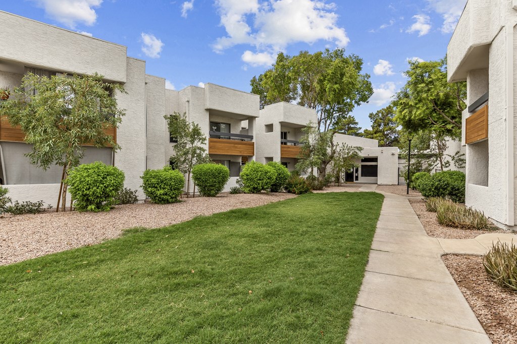 a view of the building from the street