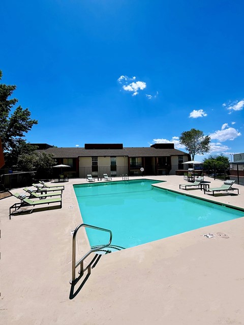 the swimming pool at our crossings apartments