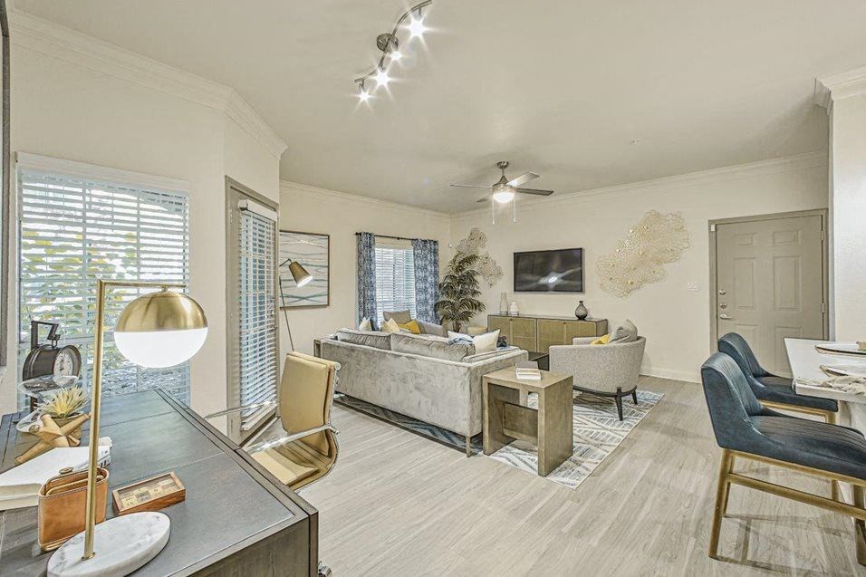 living room with sofas