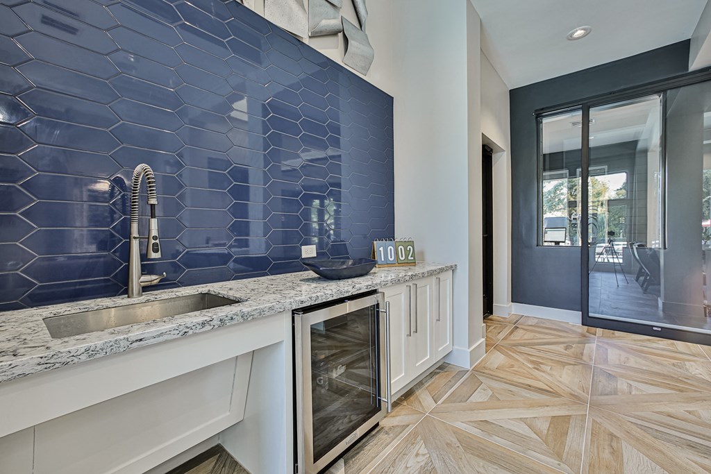 our mini fridge area for drinks