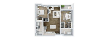 a1 floor plan  1 bedroom with 1 bath