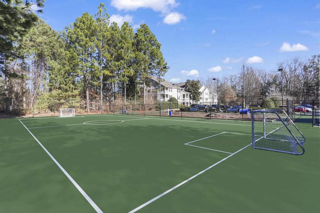 the tennis court at the apartments for rent