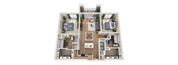 b2 floor plan in irving tx apartments