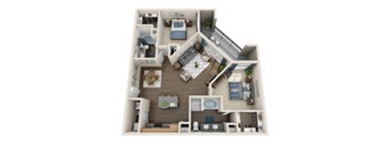 b3 floor plan in irving tx apartments