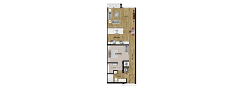 L1 Floor Plan at Brixton South Shore, Texas, 78741