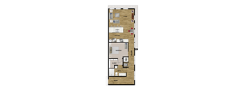 L1a Floor Plan at Brixton South Shore, Texas, 78741