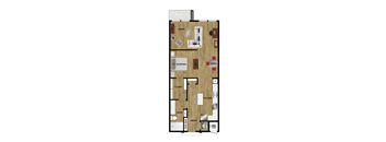 L2a Floor Plan at Brixton South Shore, Austin, TX