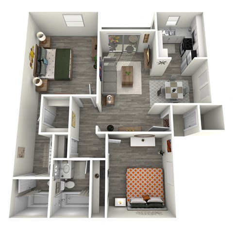 our apartments showcase a flexibility with our floor plans