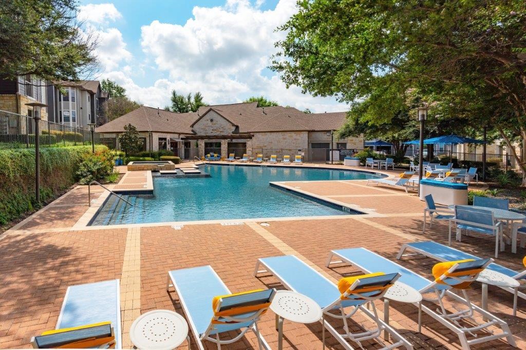 lounge chairs pool side