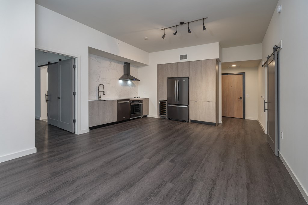 vacant apartment kitchen