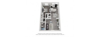 a 2 bedroom192 sqft floor plan  villas at spring creek