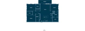 A blueprint of a house layout with labeled rooms such as "BREATHE", "RELAX", "STYLE", "DREAM", "GREET", "REF", "HVAC", "PAM