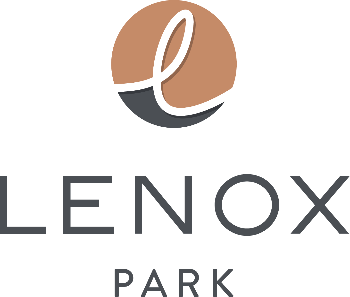 Lenox Park logo with a green background.