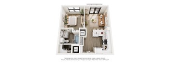a 3 bedroom floor plan with a bathroom and a bedroom