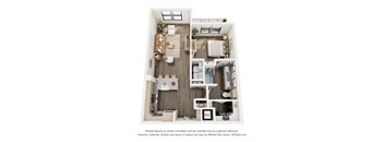 a 1 bedroom floor plan  woodland heights apartments