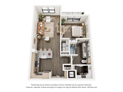 a 1 bedroom floor plan  woodland heights apartments