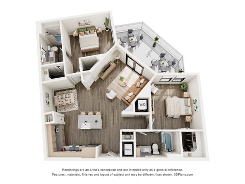 a 1 bedroom floorplan is shown in this image