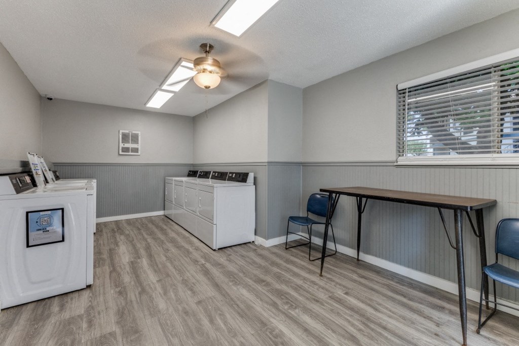 our apartments have a laundry room with a washer and dryer