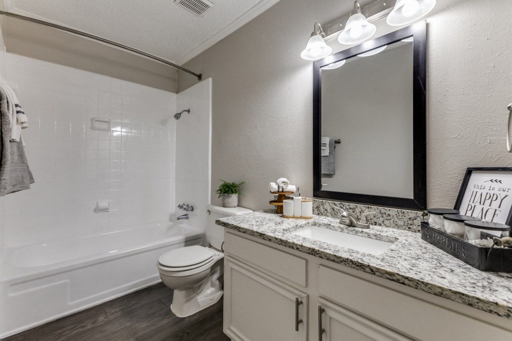 our apartments offer a bathroom with a bathtub