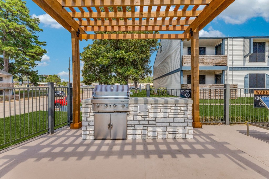 our apartments offer a clubhouse with a bbq