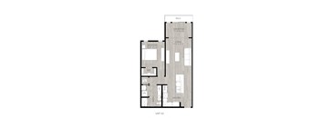 floor plan  1 bedroom apartment
