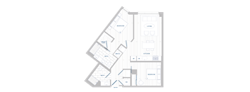 A floor plan of a house with labeled rooms such as Bedroom, Bath, Kitchen, Living room, and Mechanic.