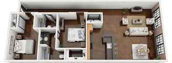 2 bedroom/ 2 bathroom