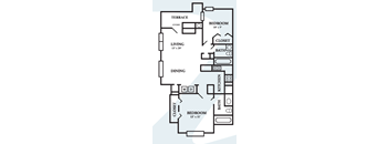 B1 Floor Plan at The Robinson on Melrose, Austin