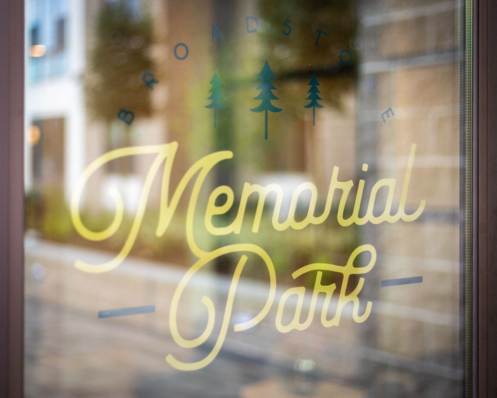 A window with the words