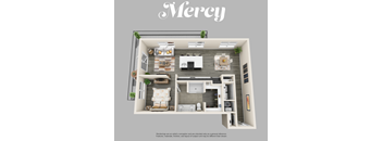 a floor plan of the mercy house of the southern tier