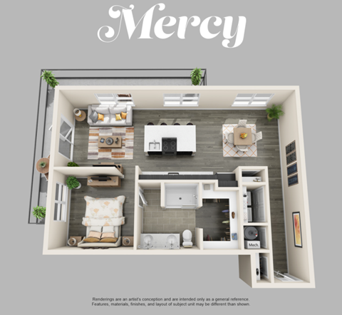 a floor plan of the mercy house of the southern tier