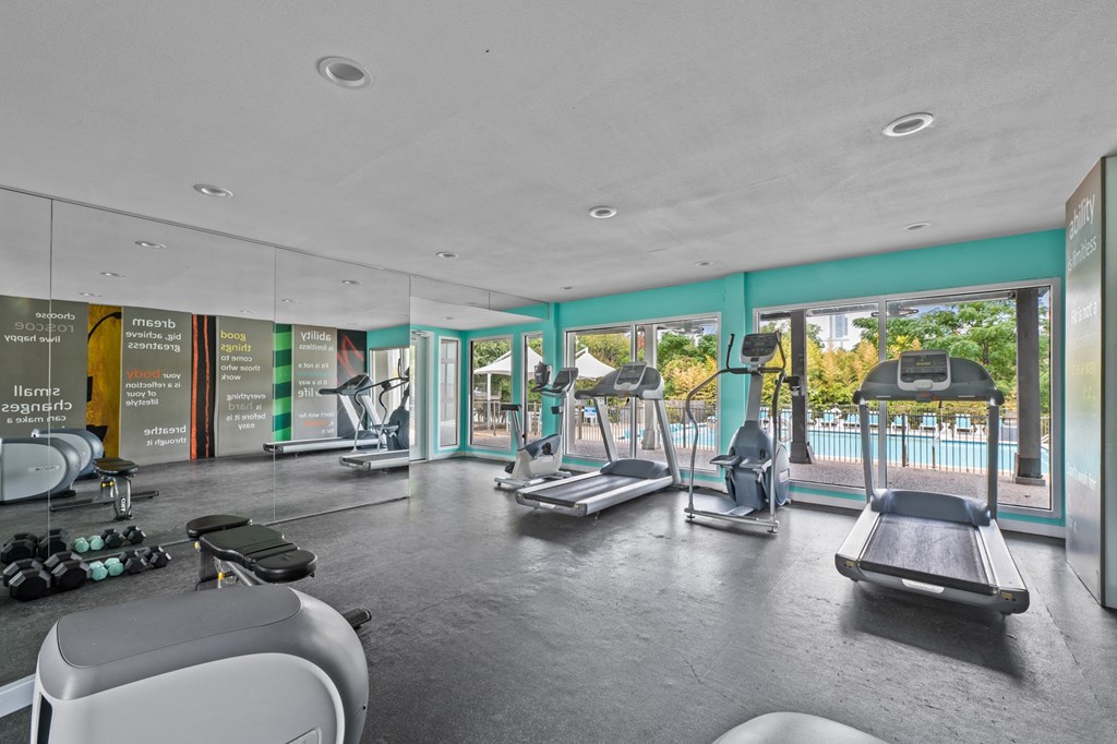 the gym at the house