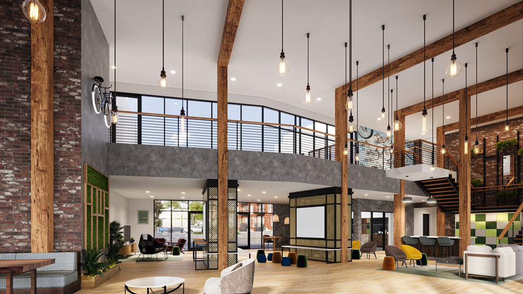 a rendering of the lobby