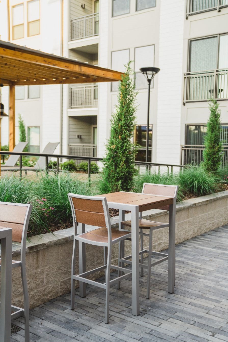 our outdoors patio seating for guests