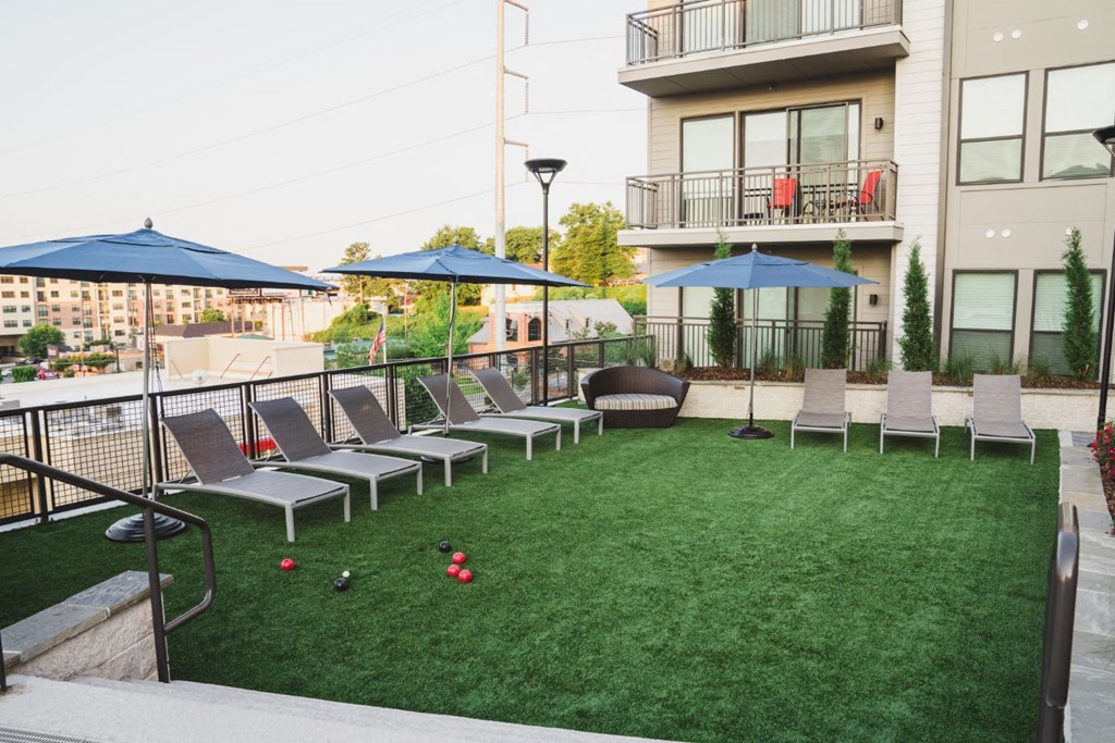 our roof top lounging area to catch sun