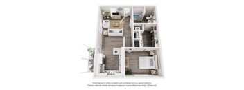 a 1 bedroom floor plan  950 sq ft