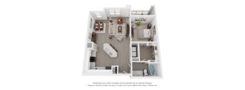 a 1 bedroom floor plan  woodland heights apartments