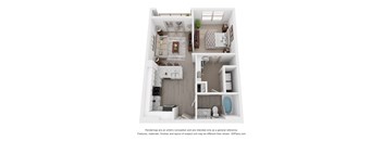 a 1 bedroom floor plan  woodland heights apartments