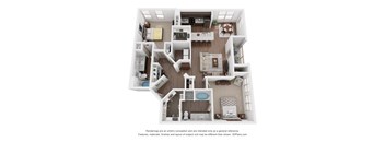 the outlook floor plan  1 bedroom  1190 sq ft